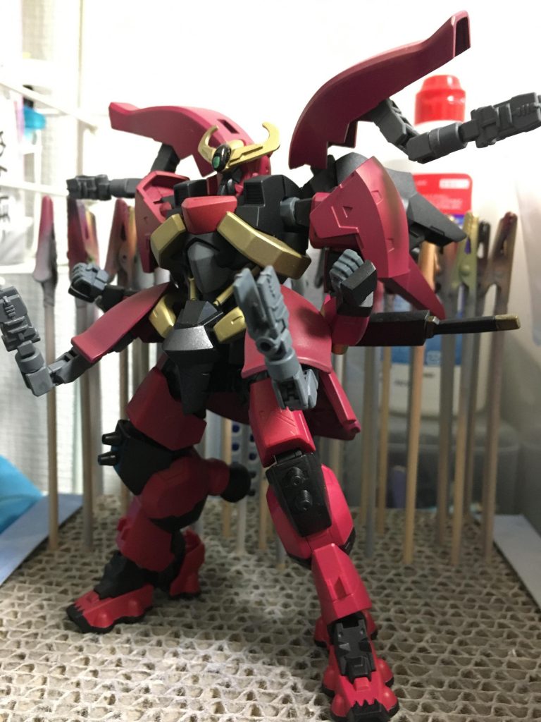 モード阿修羅の展開テスト。再び言うけど腕いっぱいなグレンラガンじゃねーですww