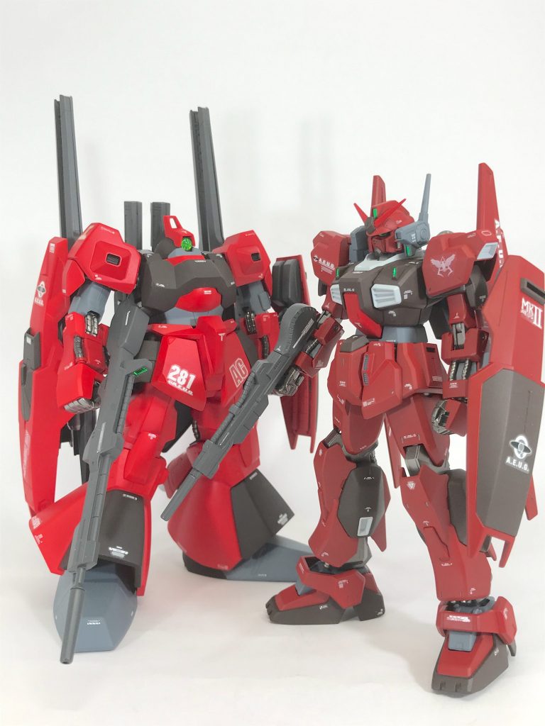 「おまけ」です。 クワトロ繋がりで、先日投稿したリックディアスとのツーショット。+