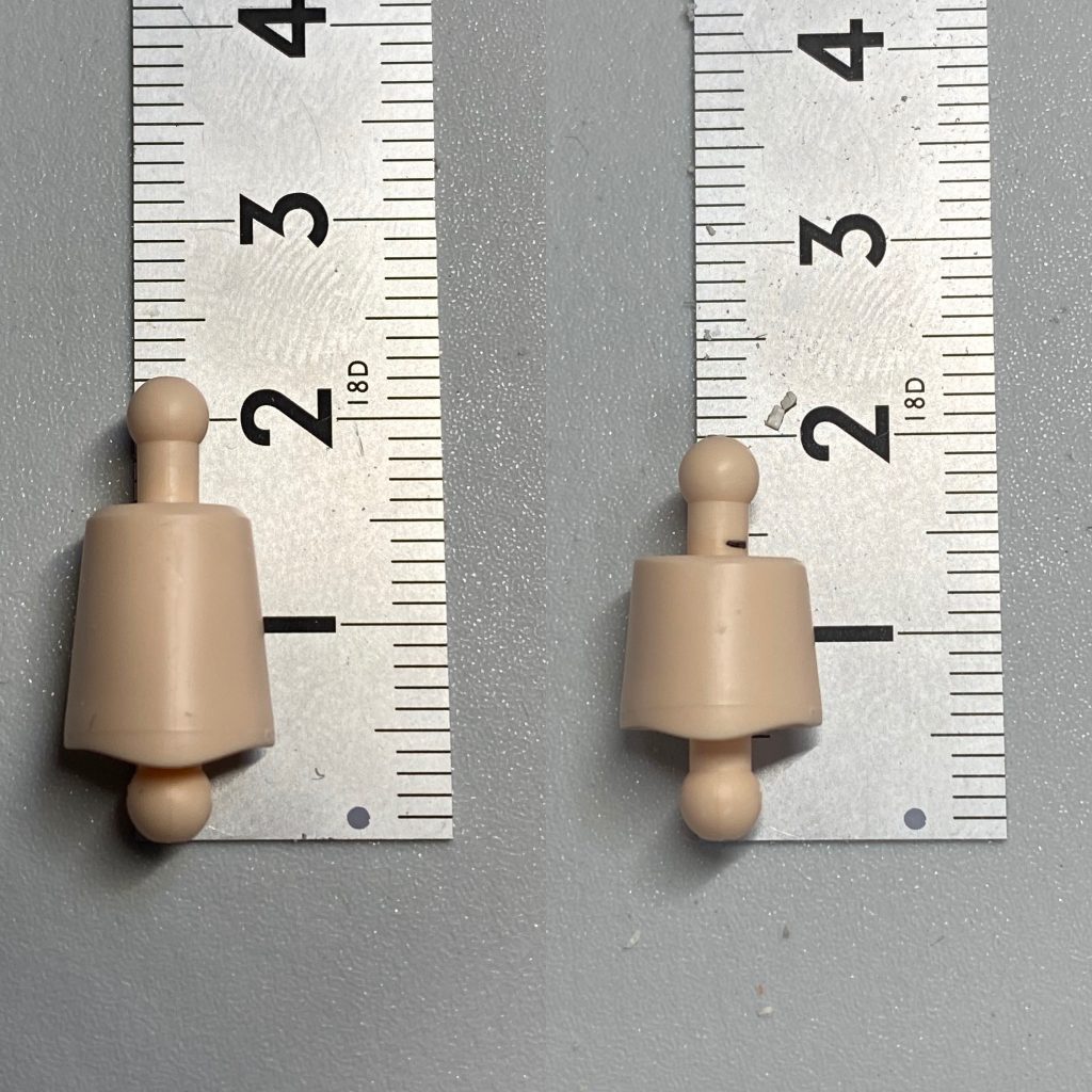 首長すぎて気持ち悪いので、2mmカット。3mmでもよかったかも