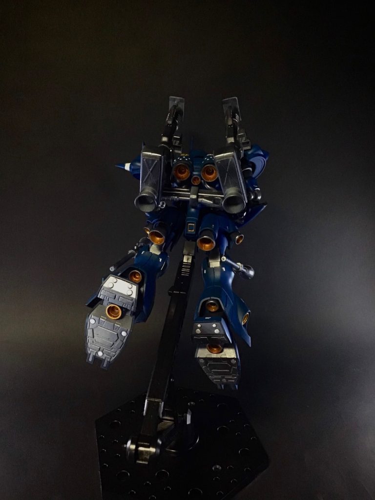 バーニア内部はゴールドで塗装