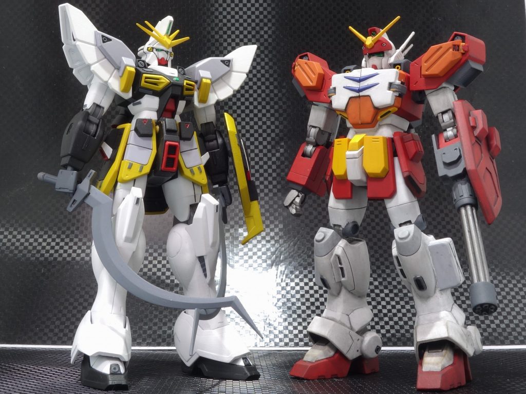 以前作ったHGACサンドロックと一緒に、プロポーションはサンドロックと並べながら調整しました。