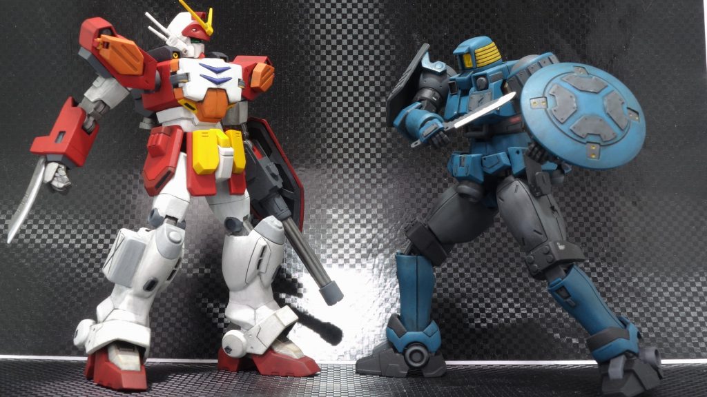 少しオリジナルなリーオーカスタムと一緒に。この後どうなるかはご想像にお任せしますw