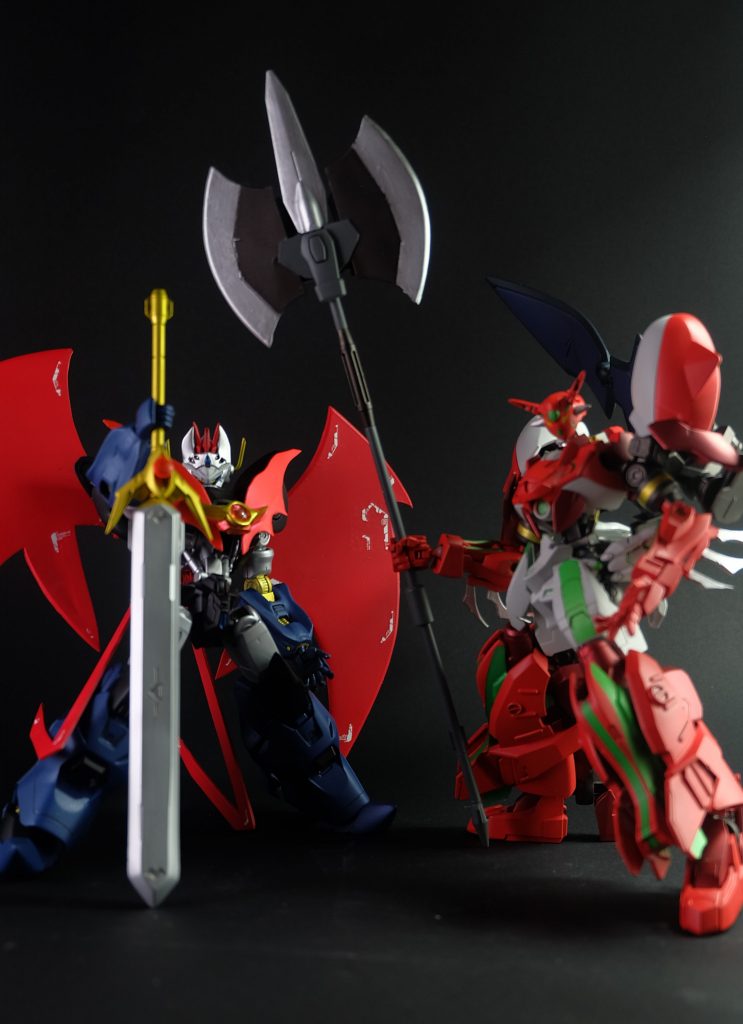 折角なので真ゲッターことボティスと並べて。
二体並ぶと壮観。