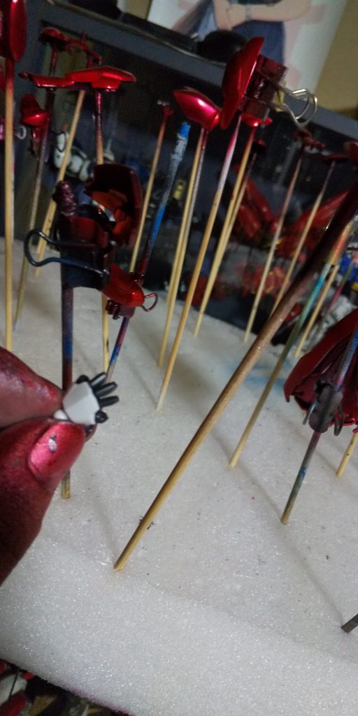 パーツの塗装し忘れ....,膝から崩れ落ちました...