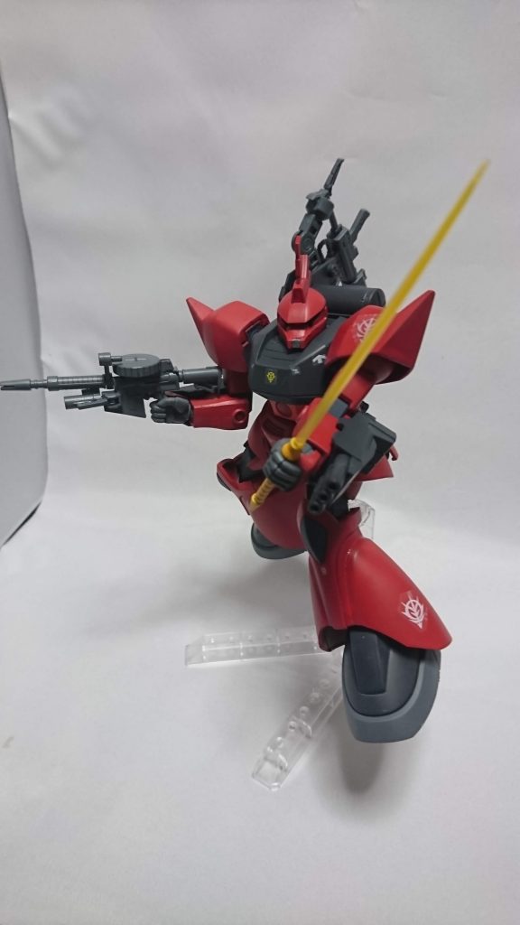 ビームタチはdecember sky終盤、ダリルがビームナギナタの特製もあって上手く扱えなかったシーン見て、なら取り回しのいい様にしようと作ってみました