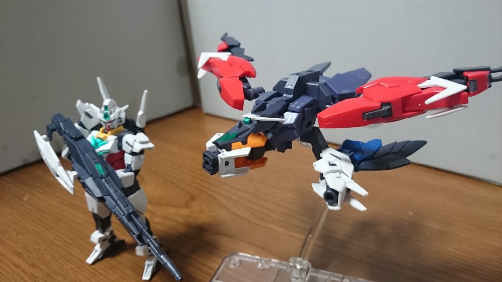 ・サポートマシン(EX・リミテッドチェンジ)EX・リミテッドチェンジで使用したアーマーパーツをプラネッツシステムIIのアーマーフレームに取り付けたものっス。劇中ちょっとしか出番無かったっスけど、サポートマシンにはブレーカドリルとマニファービット、センサービットは取り付けてなかったようっスちなみにコアガンダムIIがビームシュートライフルU7を装備してた事から、アーマーフレームは恐らくウラヌスアーマーのものっスね