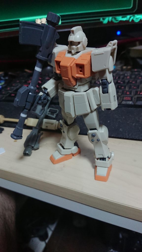 ロケットランチャーのみ延長して他は全てそのままで塗装しました
    +