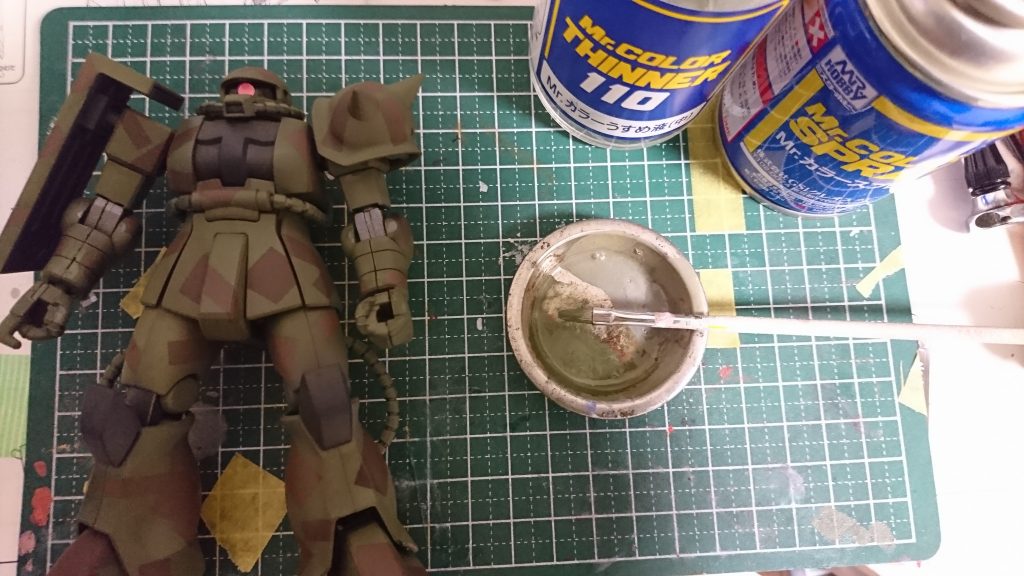 こう、ゲート跡は筆でリペイント意外と目立たないです