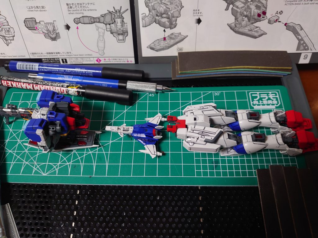 それぞれの部分が完成時