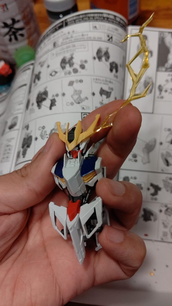 全ガンダム中で１番好きなルプスレクスを、最終話の姿で作りました。
眼光エフェクトは、オーラエフェクトが付いた台座を加工して再現。