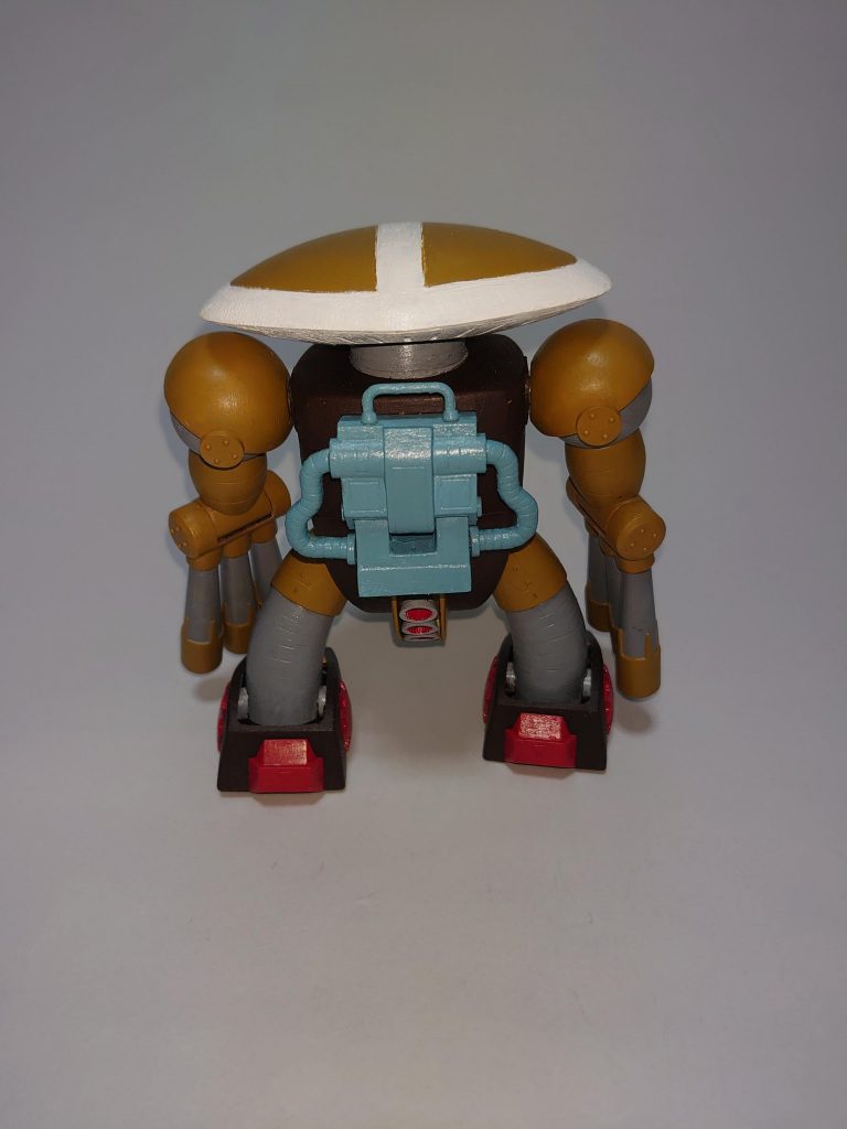 背面バックパックが複雑で組むの大変です。継ぎ目消えきってないんですが、奥まった所なので気にしないことにしました。