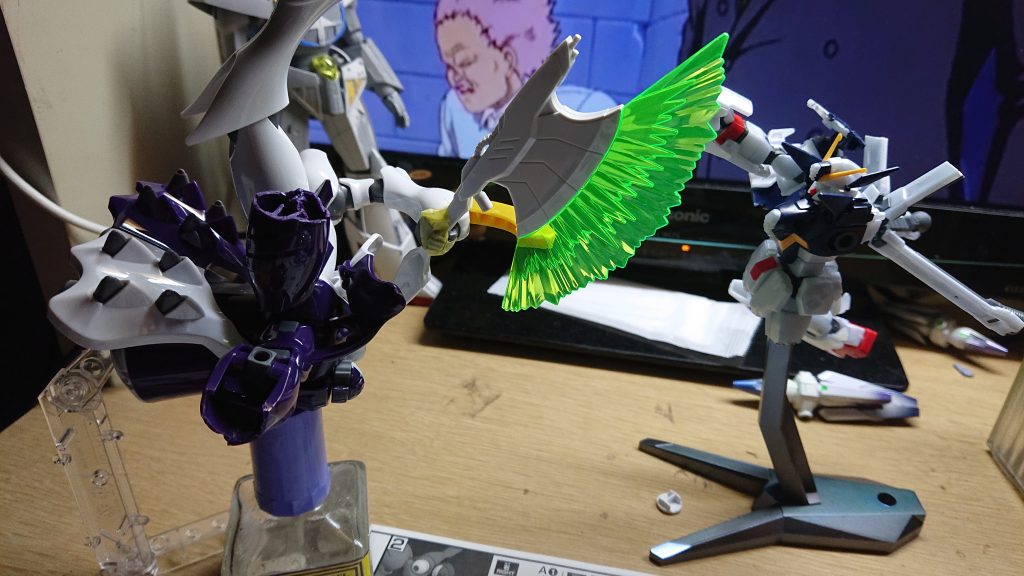 組み終わって10分もしないうちに壊してイメージ確認へ、いやーもったいないことしますねほんと