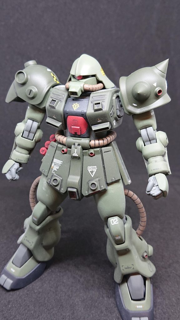 もう1つの頭部も形状を変えて作りました。
+