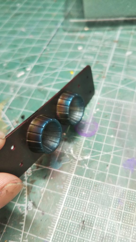 焼け塗装しました