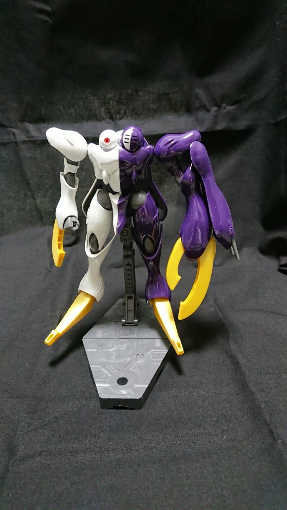 ※仮組みのためはめ込みがあまいパーツもありますがお許しください「クロスボーンガンダム 鋼鉄の7人」より光のカリストの愛機、ユーリスディス・シニストラ・ディキトゥスです