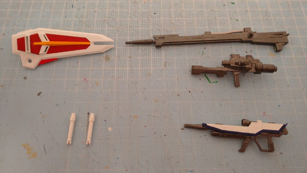 武装類。シールドもストライクっぽいカラーにしてます。