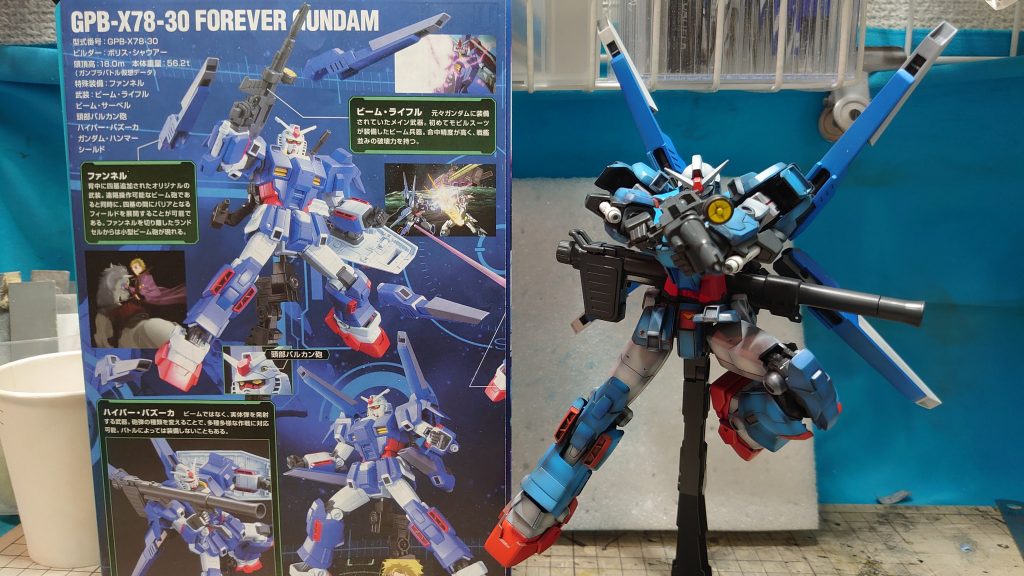 こうすることでビヨンドの可動域を殺さずアーマーを取り付けることができ大胆なポーズがとれました
+