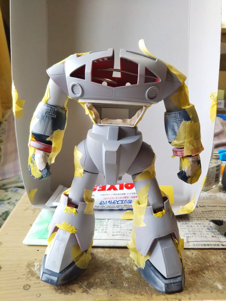 胴体のスリットはプラバンで作成