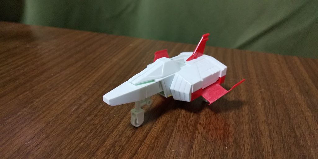 しかしながら、コアファイターの出来上がりには、気を配りました。(写真ではわからないかも)