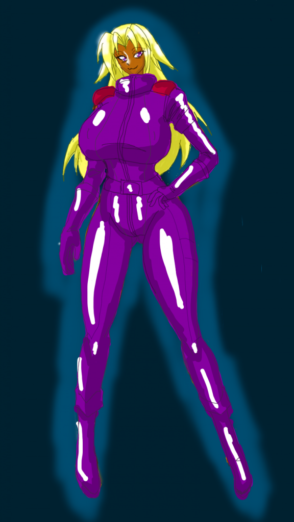 ダイバー「ラズィーヤ」
解説：
　フォース「スリーピング・ドラゴン」のメンバー。褐色肌に長い金髪と非常に目立つ長身の美女のアバターを使う。基本的に明るく社交的に振る舞っているがいざバトルが始まると、じわじわと獲物をいたぶりながら仕留めるのを好むサディスティックな面を持つ。実際、テンションが上がってくると哄笑を上げながら死体撃ちに走るなどマナーの面では同じフォースメンバーからも注意を受けることが多い。