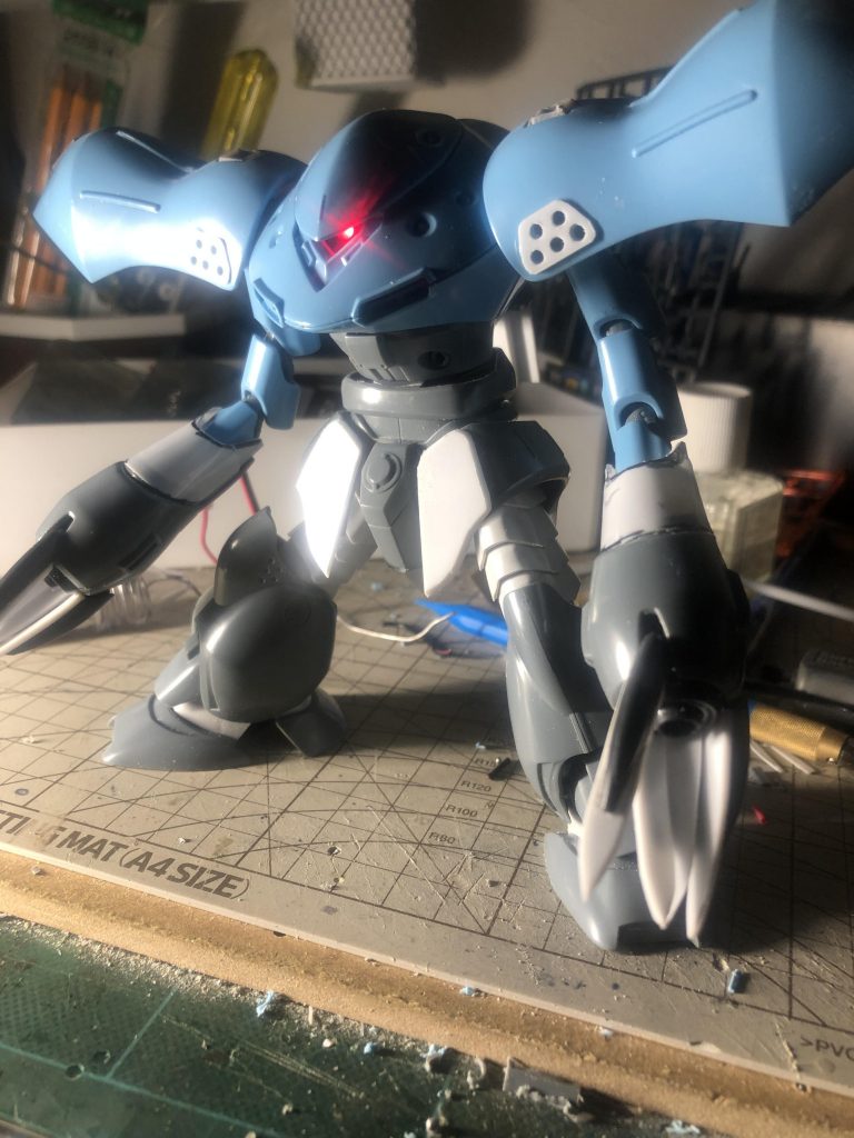 ざっくりミキシングのパーツ元が分かります。白い部分はプラ板工作です。
    +