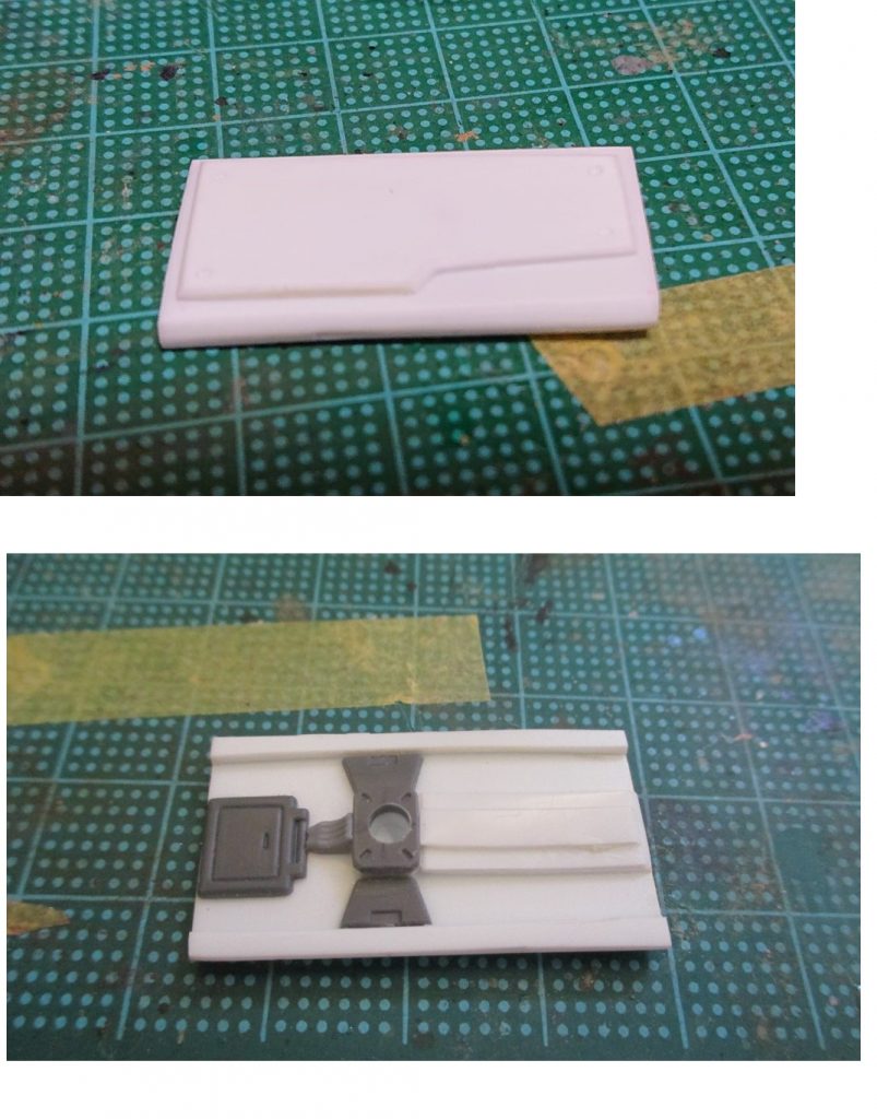 ここから備忘録盾はプラ板とMSGなどのプラ材から製作
    +