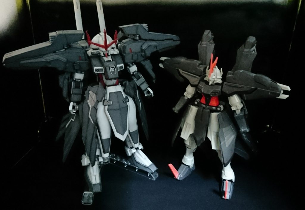 ついでに素組の写真全長が１ｃｍくらい大きくなり腰回りが大きく変わっています