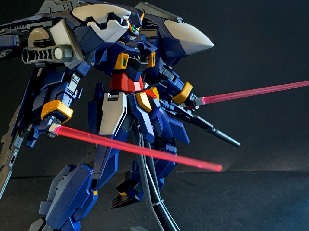 これで最後になります。
今回は取って付けたような内容の為制作工程はありません。
閲覧ありがとうございました。
使用キット
HGガンダムAGE2 ダブルバレット
HG フルドドII 拡張キット
HGビルドブースターMK2