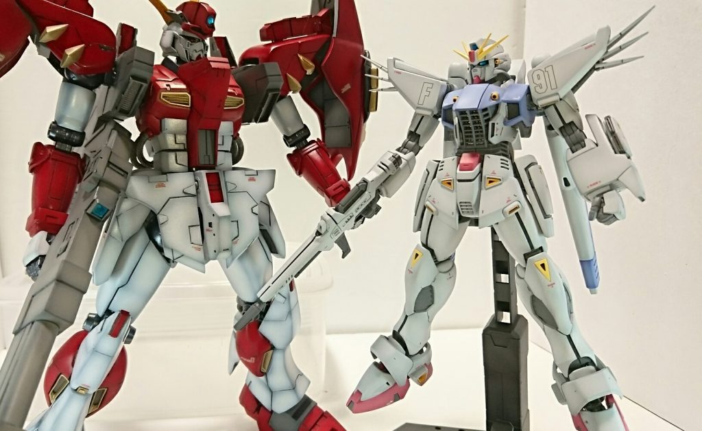 おまけ。ガンダムキラーと並べてガイアセイバーを再現してみました。