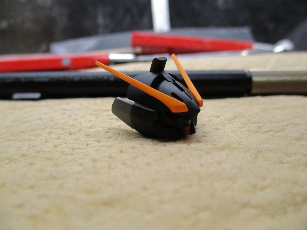 特に無いので各部のパーツのアップ。頭部です。美しいですね