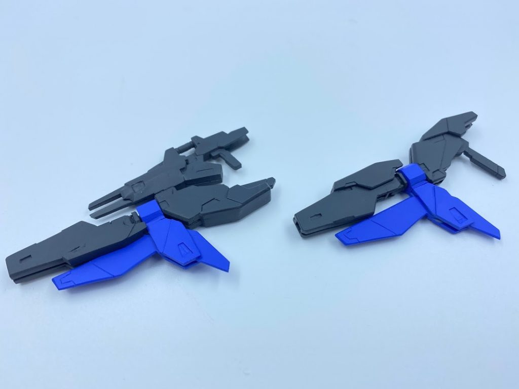 ショートライフル合体時 ライフル形態も差し替え無しで再現しました。