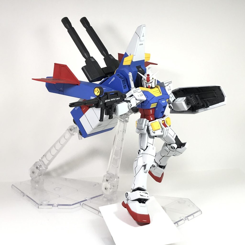 昔、エールストライクをモチーフに作った、エールファーストガンダム。