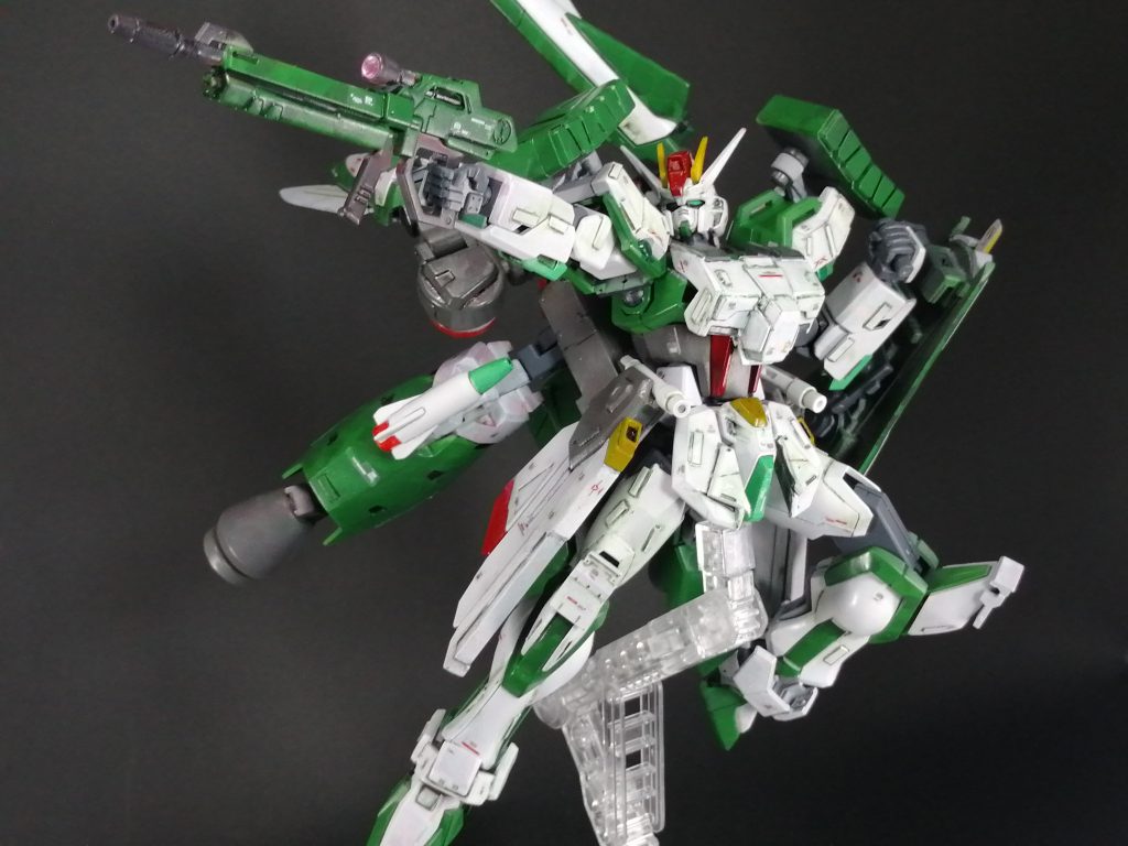 SEED撃ちで締め。見てくださり、ありがとうございました。今後も緑色のガンプラを作っていきます。