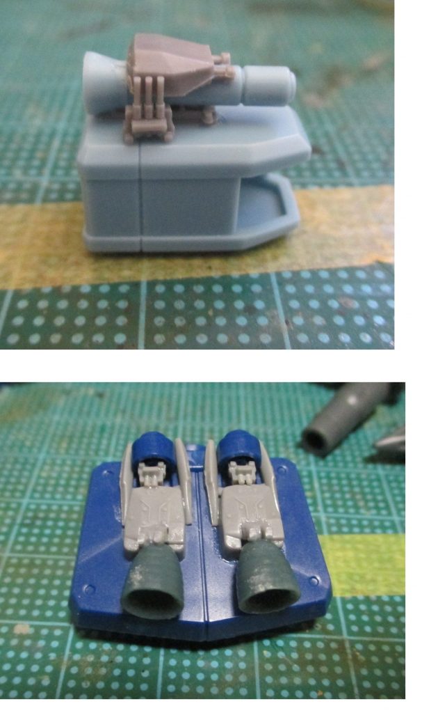 サーベルはキットの物をベースにミリタリーキットでデッチアップ腰のバーニアもジャンクとミリタリーキットのパーツでそれっぽく個人的にモチーフはシャルドールスカウト風に
    +