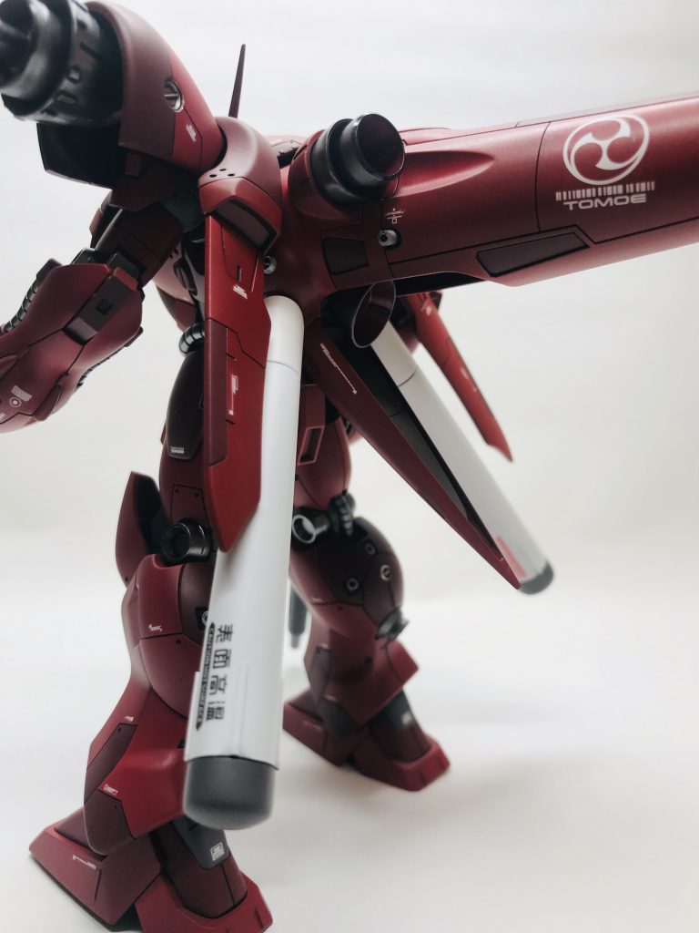 バックショット。漢字デカールは結構気に入ってます。