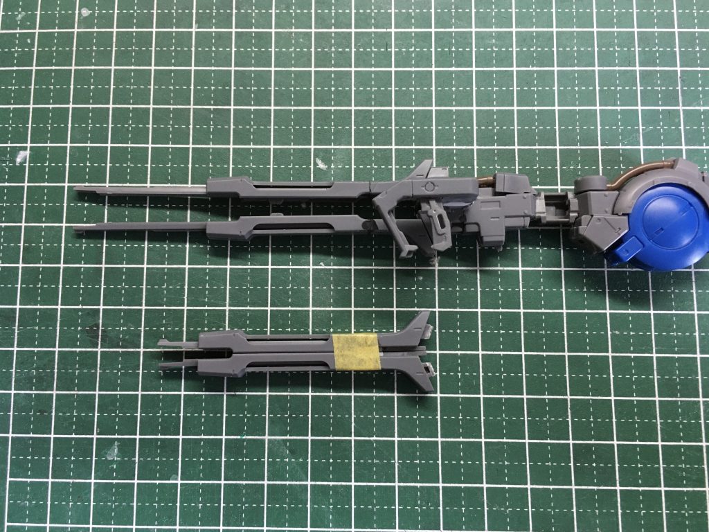 トータル15mmくらいは短縮してあります。