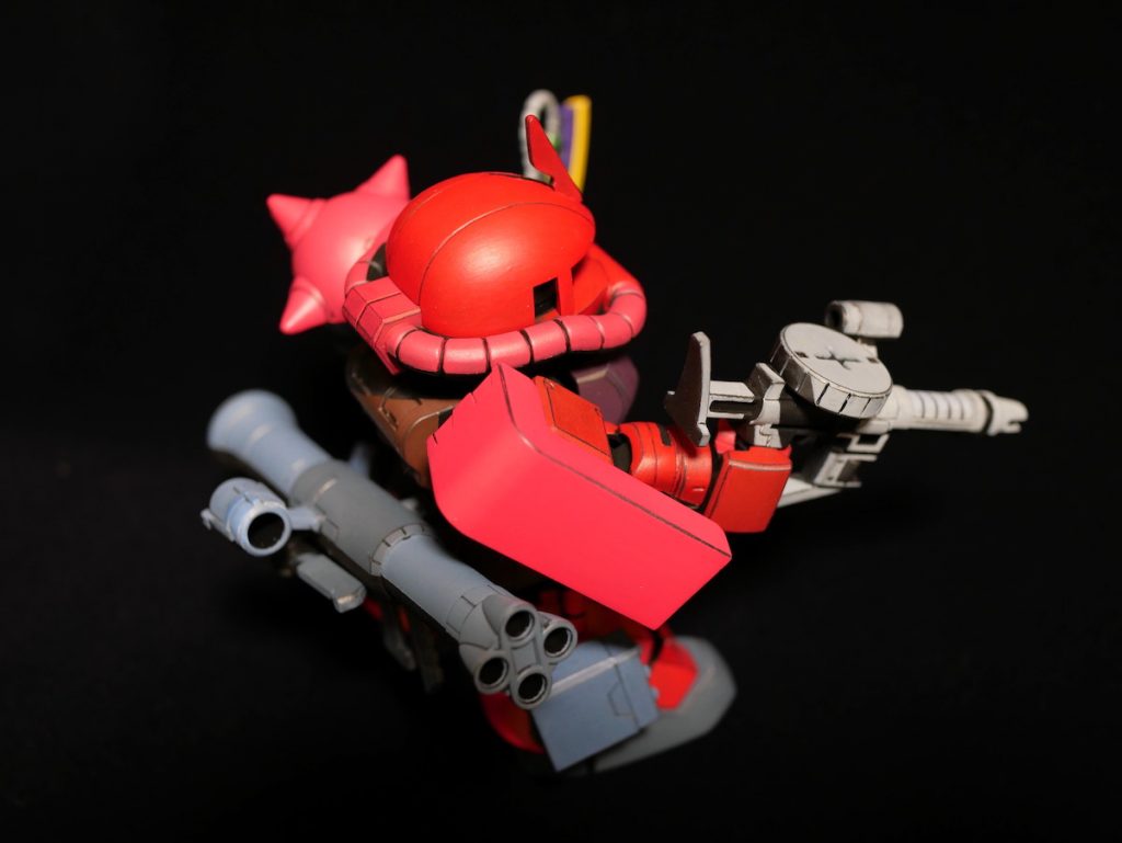 この角度から見ると塗装面しか見えません。