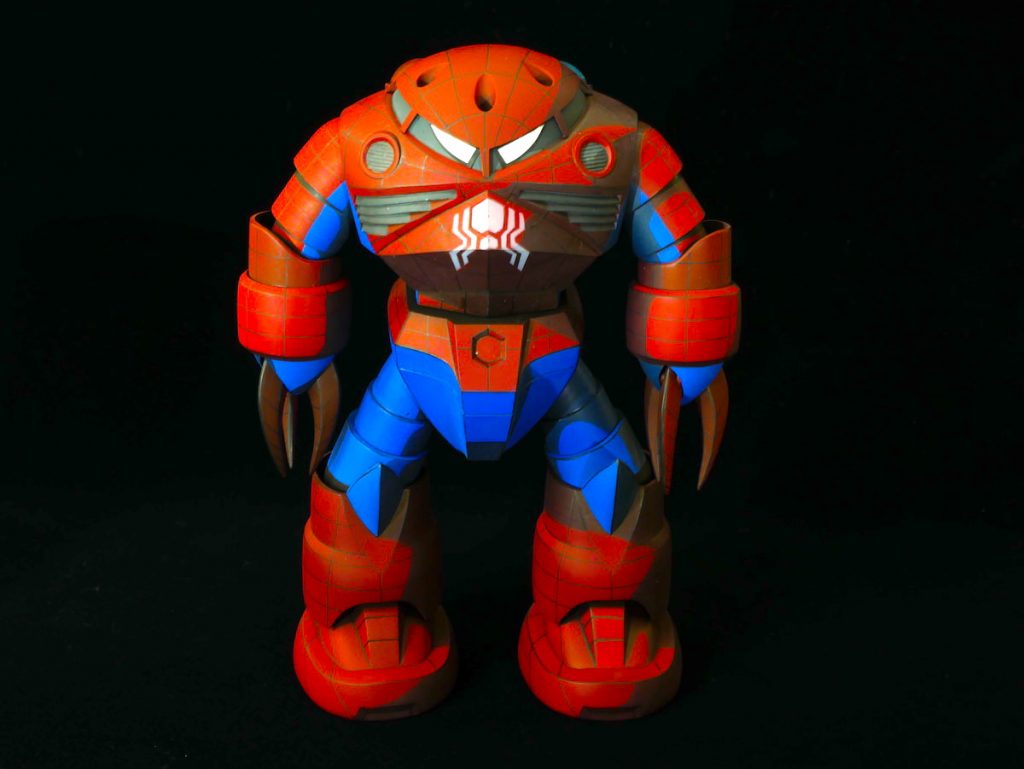 アメコミっぽくしたかったので、影色も塗ってます。