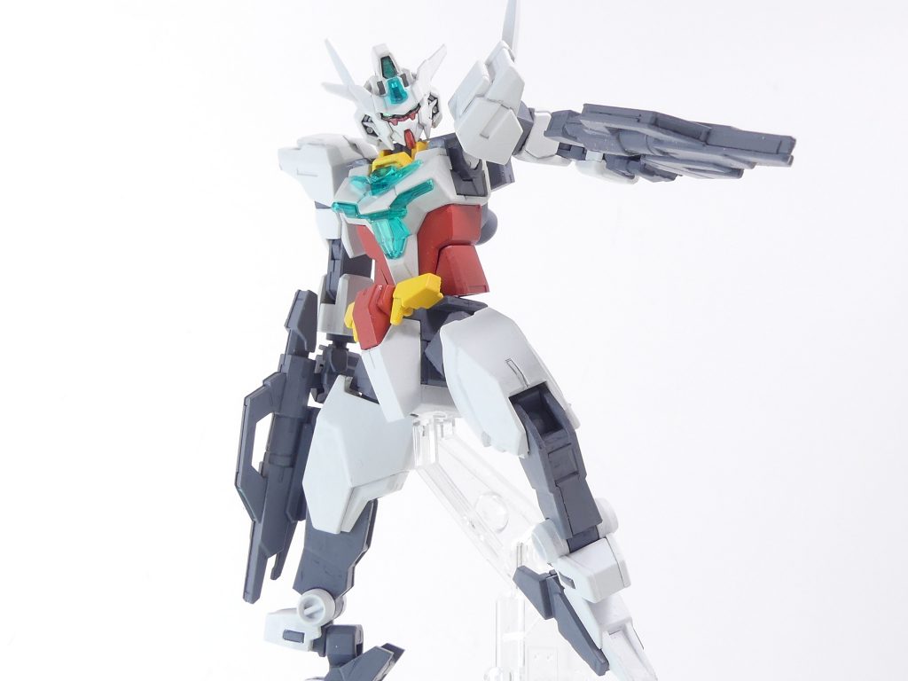 【ガンプラデータ】ベース：HGBD:R ユーラヴェンガンダム使用：HGBD:R ジュピターヴガンダムHGBD:R ガンダムジャスティスナイト　など今回は製作ストーリー機能のテストも兼ねています。「ラストミッション」もいよいよ終盤。今回を含めあと３改です。そして「リライズ」原作キャラを使うのも今回含めあと２改。正直最近の「リライズ」は素晴らしいシナリオで圧倒されっぱなしですが･･･なんとか当初のまま形にはしました。この時代にヒロトたちに会えて良かった（これについては９月予定の「EX」最終回でも話すことになります）。さてユーラヴェン【BEYOND】。コアガンダムIIはコアスプレーガンが二丁になった以外はそのままです。これにウラヌスアーマー【BEYOND】とコアブースター【BEYOND】をドッキングさせた、本連載における最終決戦仕様。実質二機分の塗装はとにかく時間がかかり･･･全筆塗りで２週間以上･･･