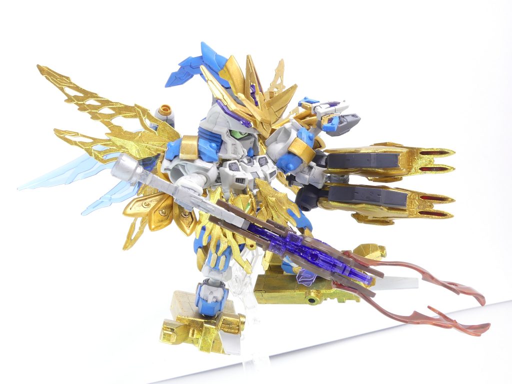 グランドテンペスト：ドーバーワンドに二枚のメモリを同時に挿して放つ最大魔術。多くの相手を一度に吹き飛ばし、切り刻む威力を持つ。これで「ＥＸ」編の改造ガンプラは終了。「ラストミッション」も終了です。本編とはまた違ったＧＢＮの物語は･･･もう少しだけ続きます。キルシュ、ミオ、シュナイデ、そしてアルザス。登場人物達の未来は･･･ 