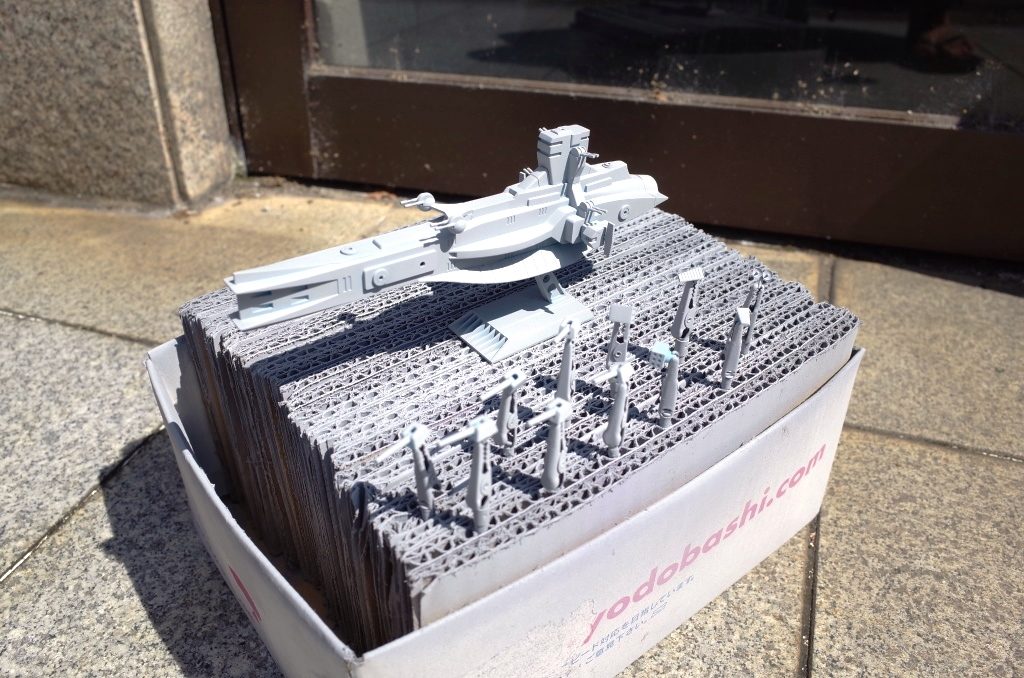 サラミスの天日干し(サフ作業)