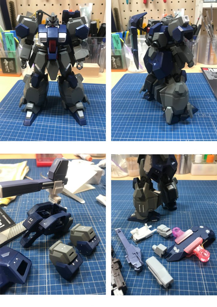 素組み。パーツが大きいのでデティールアップのし甲斐があります。この時点であれこれ考えるのは楽しいですね。