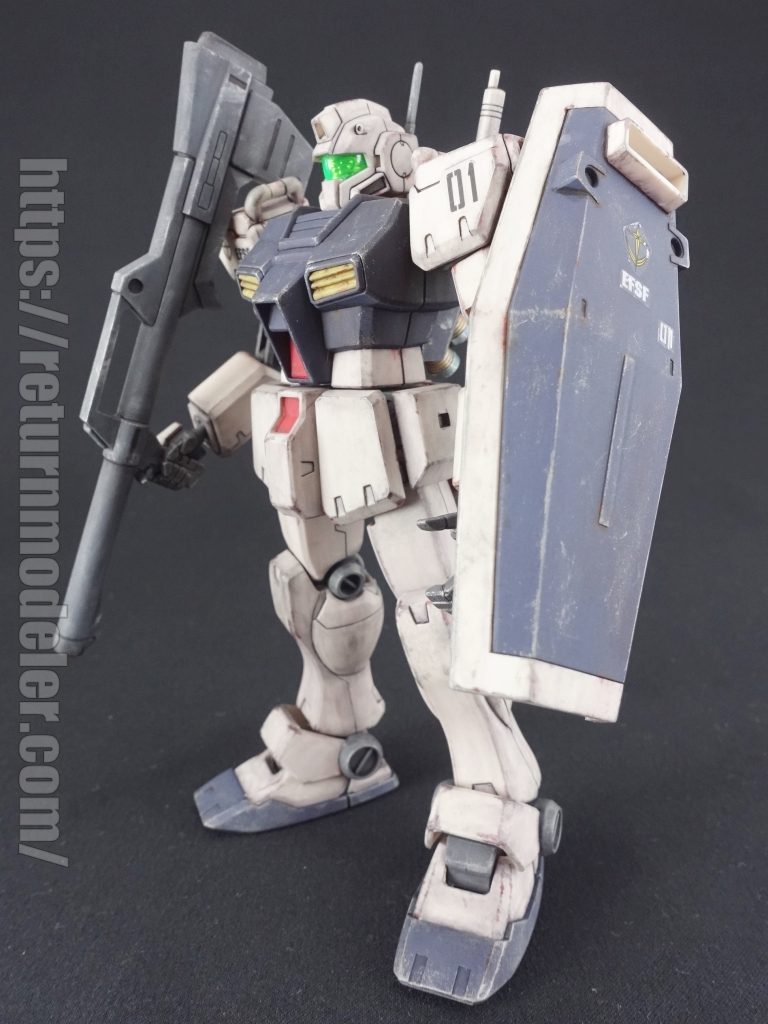 ドライブラシはエナメル塗料で。