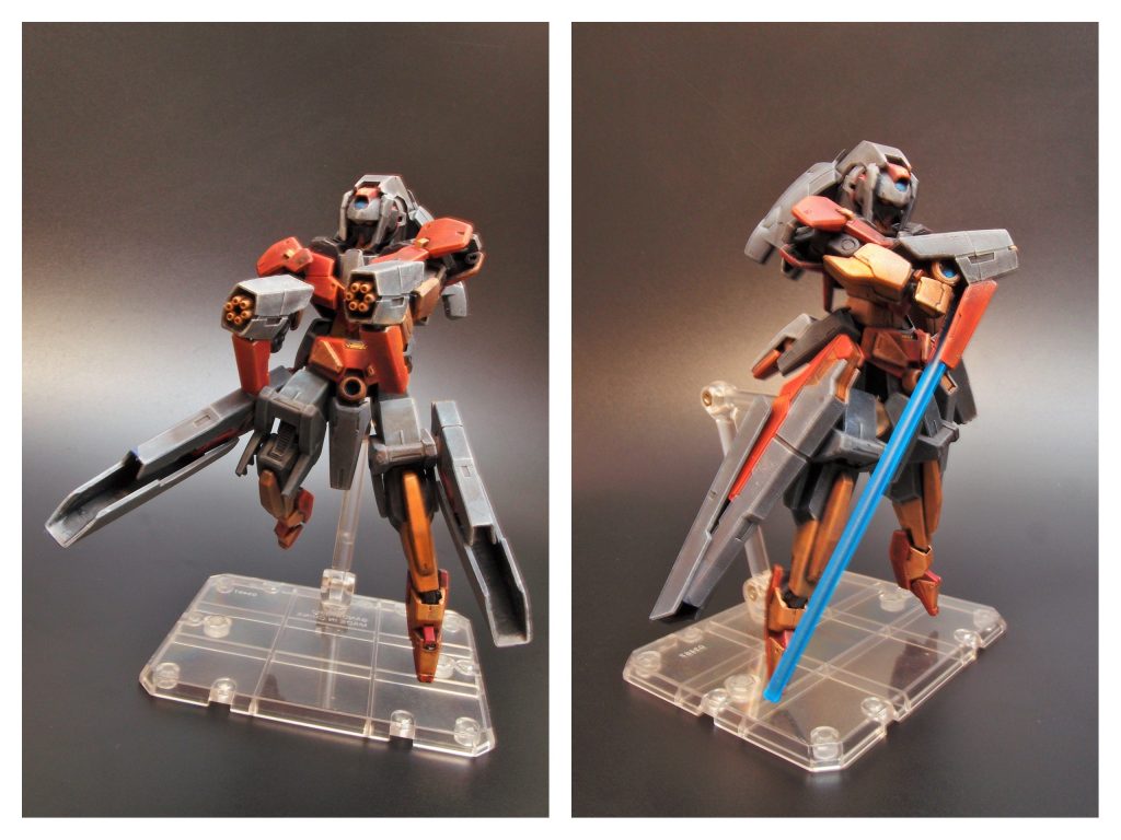 速射型パルスガン、脚部プラズマガンの瞬間火力とレーザーブレードの連撃で敵対するものを容赦なく殲滅する。