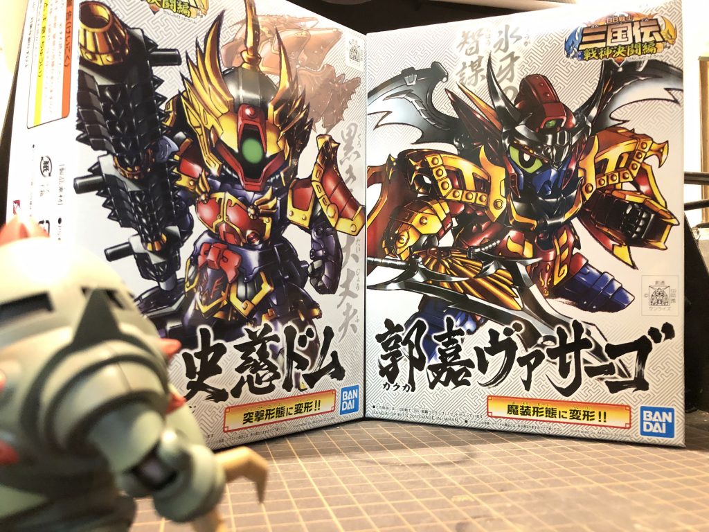 三国伝シリーズに限らず、SDキットが多数再販されていて、嬉しい限りです。