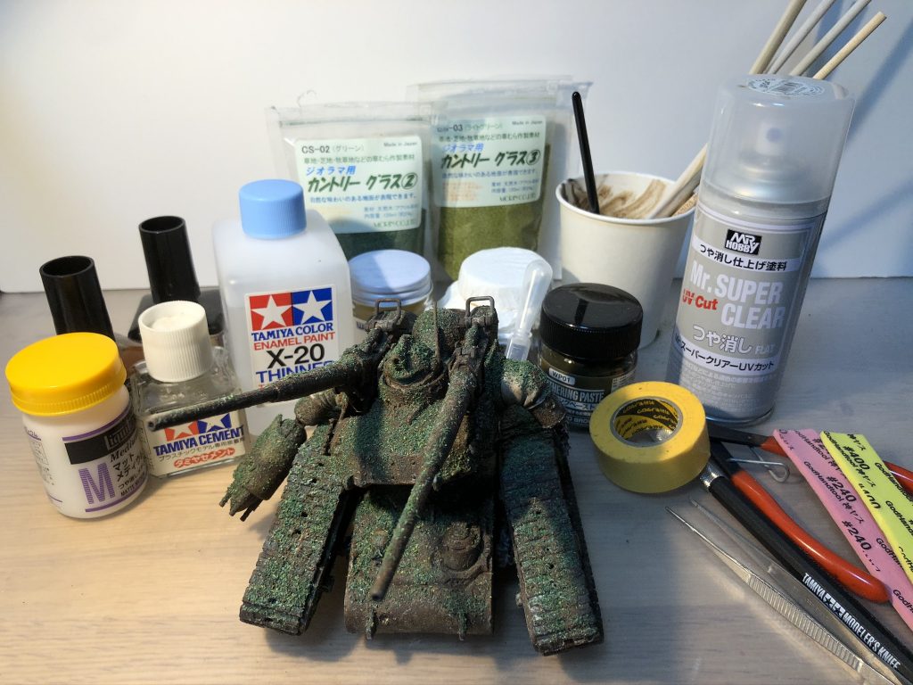 前面とだいたいの使用道具