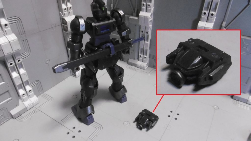 塗装後でもコアランダーは外せます。加工後でも飛行できるかは謎ですが、緊急脱出装置としては有能なはず。