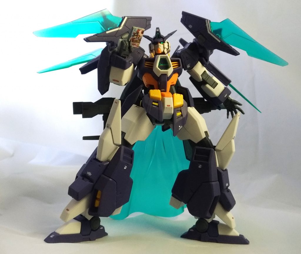 AGE1タイタスを攻撃表示!(なぜ遊戯王風か)カードはアニメの中の裏とトライエイジの公式ツイッターの画像を拝借してサイズを合わせて印刷したものを両面テープで貼り付けてます。原作再現♪