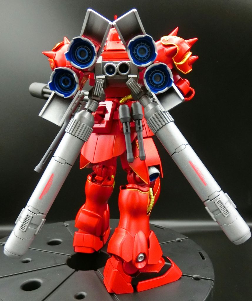 スラスター&バーニアも強化し、通常の3倍高速&距離を移動できるように設定しました