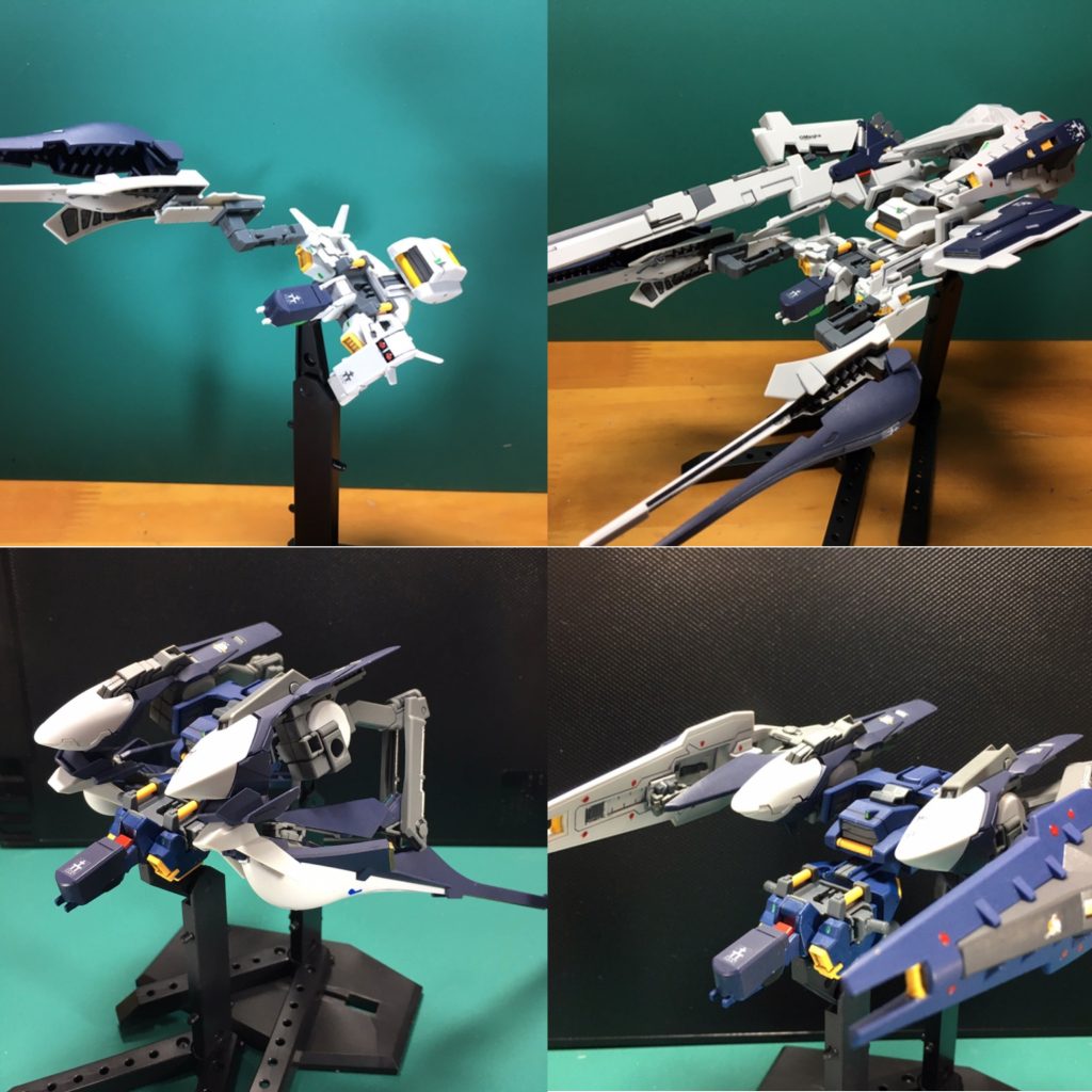 １：緊急脱出ポッド[プリムローズ]２：緊急脱出ポッド[プリムローズ](フルドド装備)　[フルドド]との合体形態。ウインチキャノンやロング・ブレード・ライフルでの武装強化プランも存在し、さらにシールド・ブースター2機を追加した大型戦闘機として運用するプランも想定されていた。３：緊急脱出ポッド[プリムローズ](フルドドⅡ装備)４：緊急脱出ポッド[プリムローズ](フルドドⅡ・シールド・ブースター装備)　火力よりも機動性を重視した形態で、サブアームに装備したシールド・ブースター2機のもたらす推進力でMSを凌駕する運動性を誇った。 